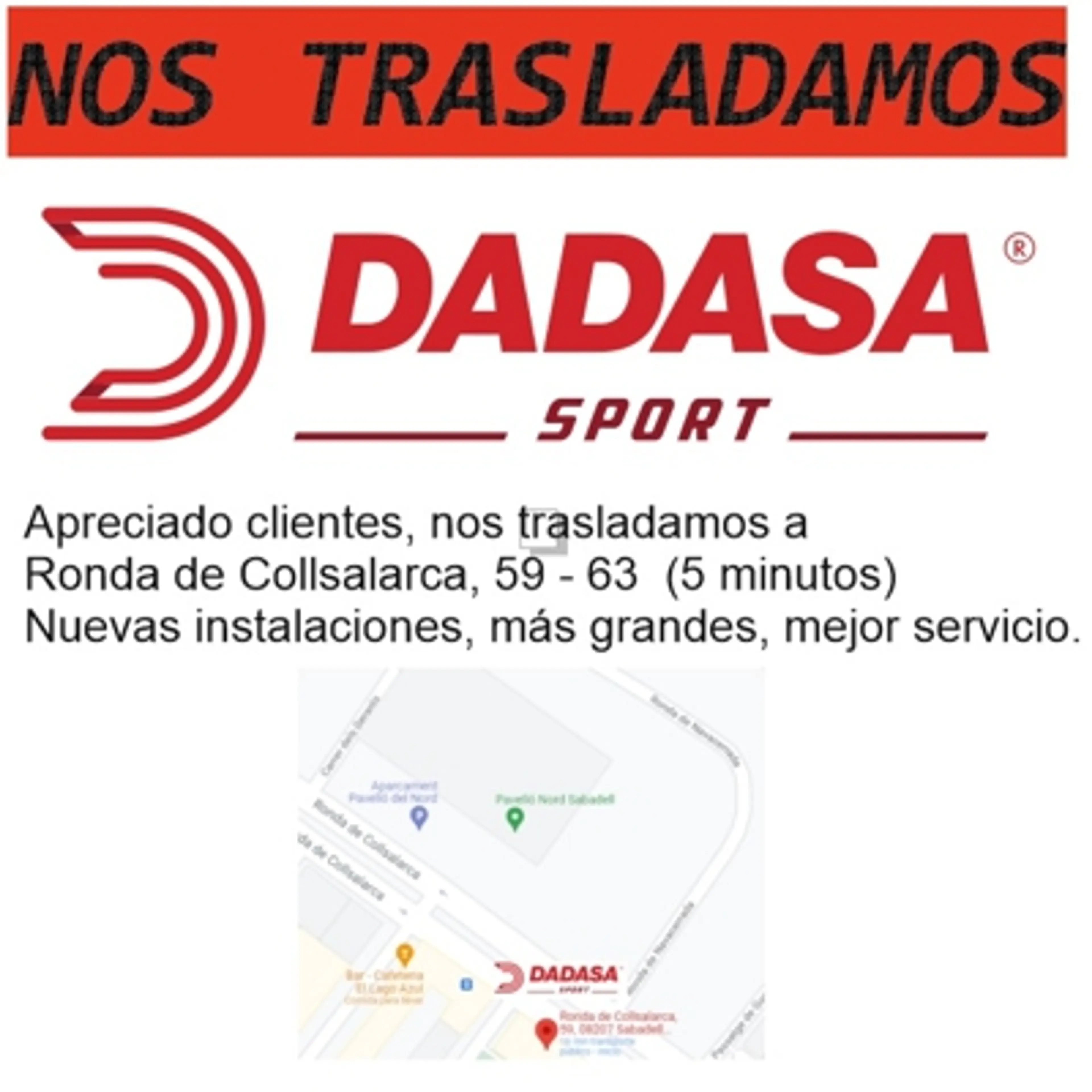 Nos trasladamos a Ronda de Collsalarca, 63
